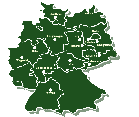 Karte der Niederlassungen